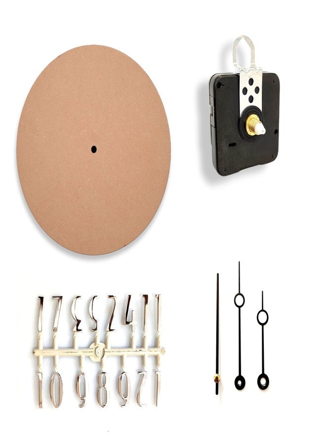 Epoxy Fusion 12 inch DIY Clock Making Kit, Round MDF Base (7mm Thick) for DIY Clocks and Wall Art, MDF Base for Resin Wall Clock (Angel/S12) - Image 1